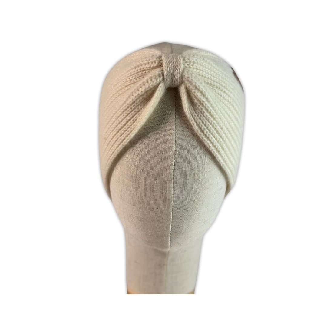 Cashmere Stirnband wollweiß