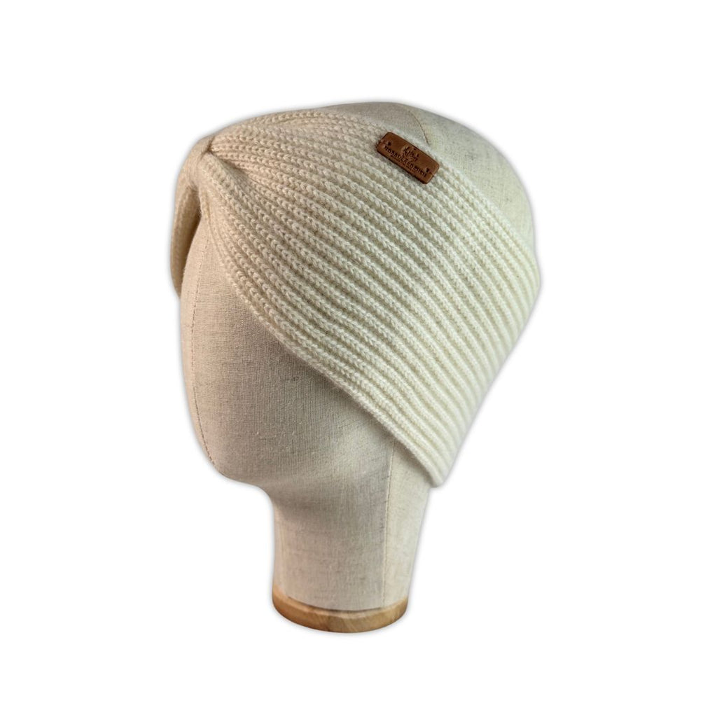 Cashmere Stirnband wollweiß
