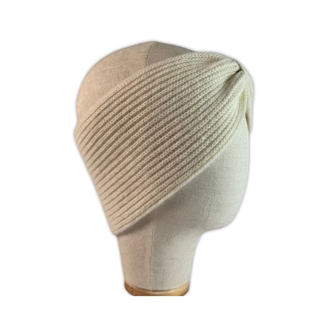 Cashmere Stirnband wollweiß