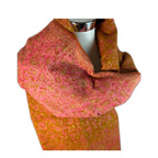 Tibetischer Schal  curry - blutorange