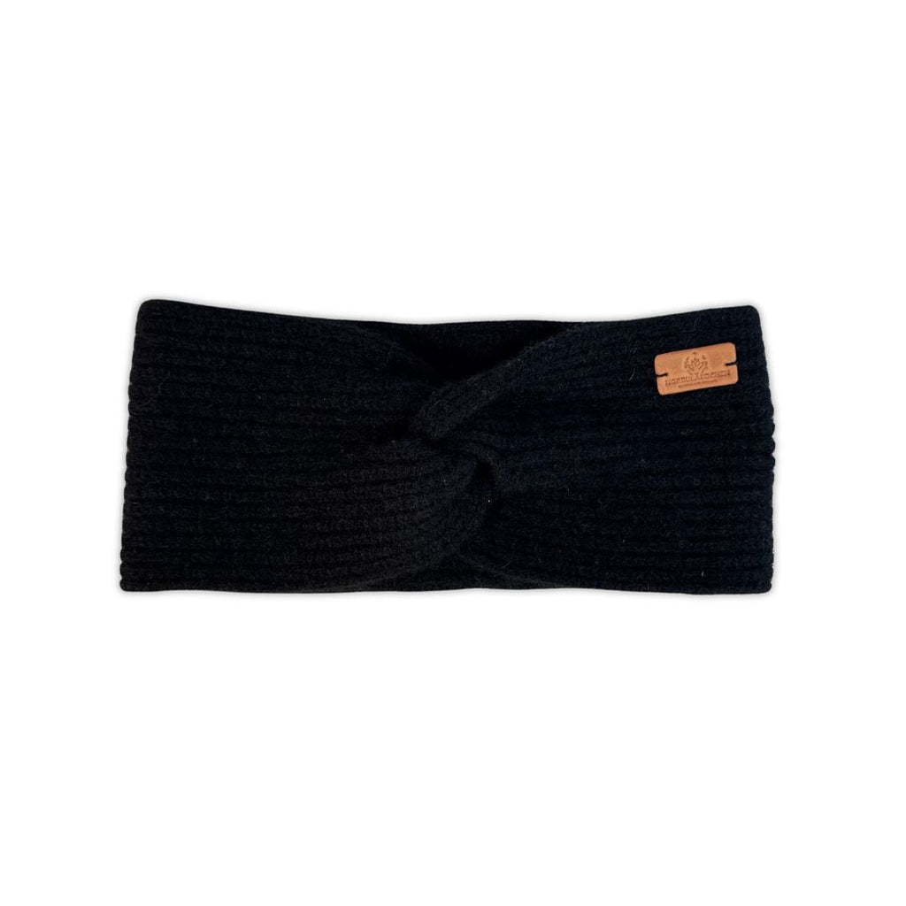 Cashmere Stirnband  Schwarz