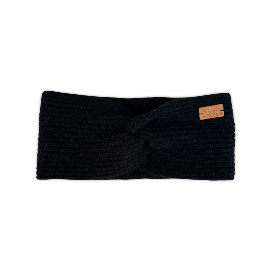 Cashmere Stirnband  Schwarz