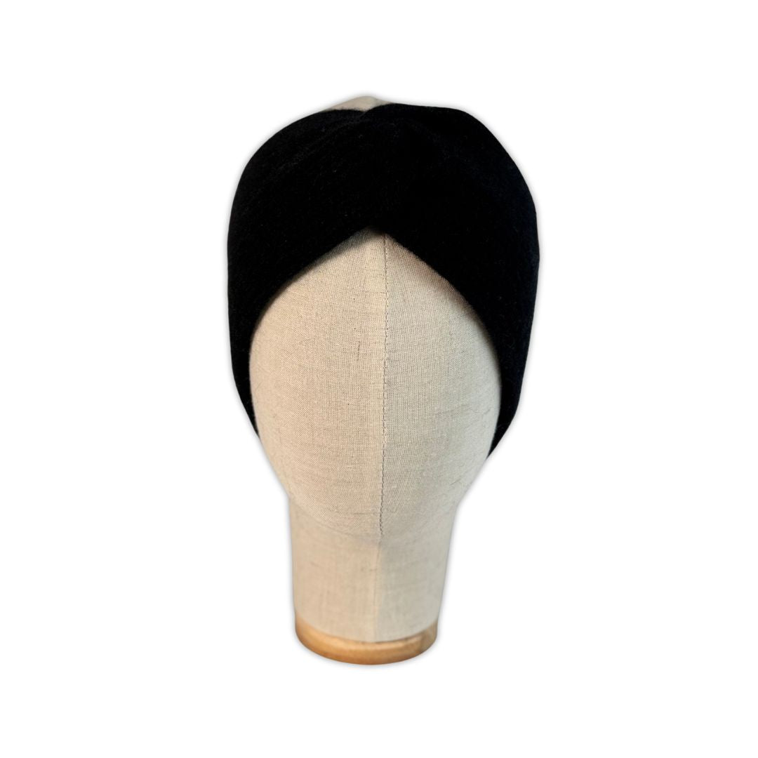 Cashmere Stirnband  Schwarz