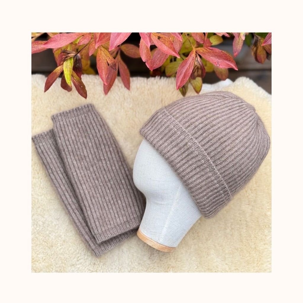Cashmere Mütze cappuccino