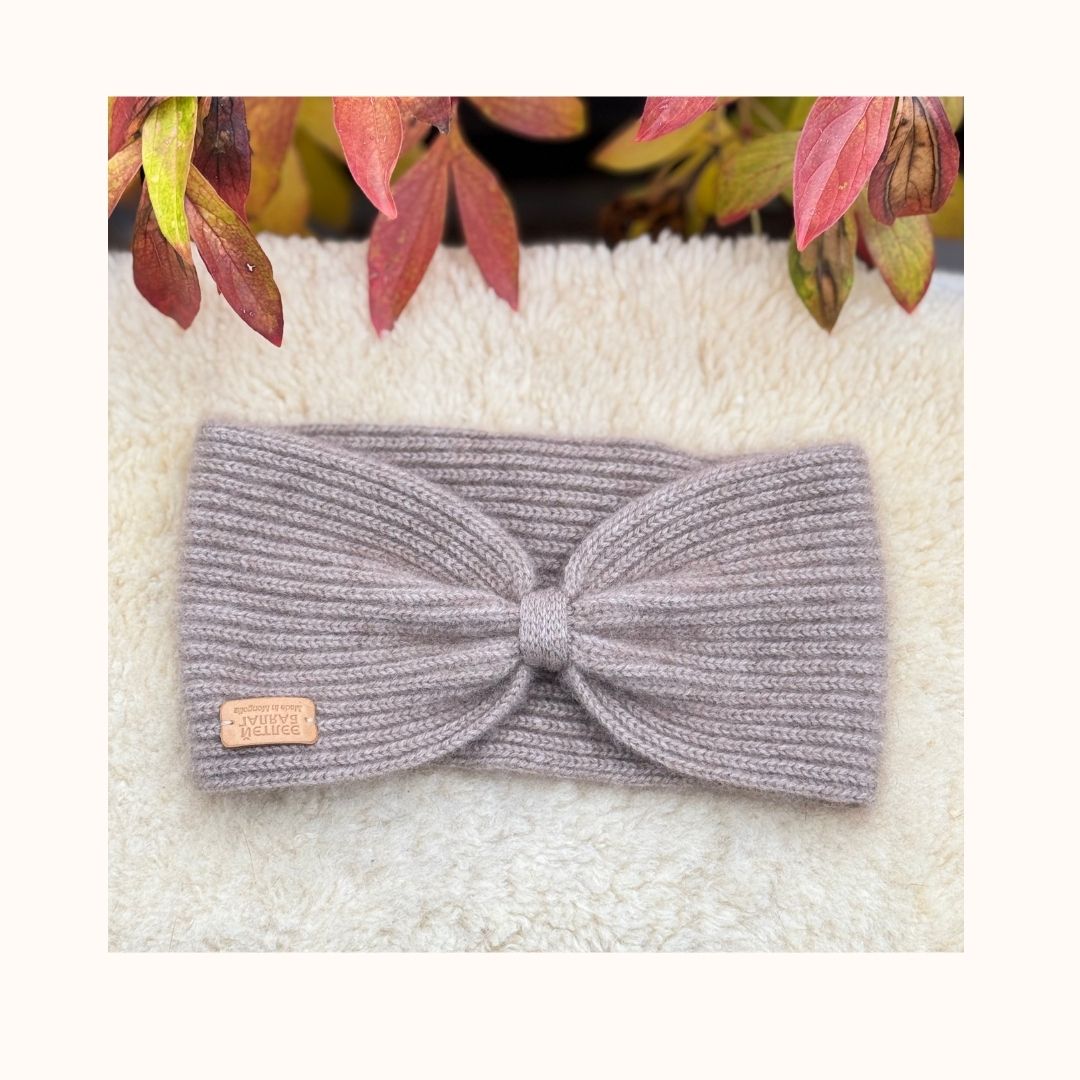 Cashmere Stirnband cappuccino