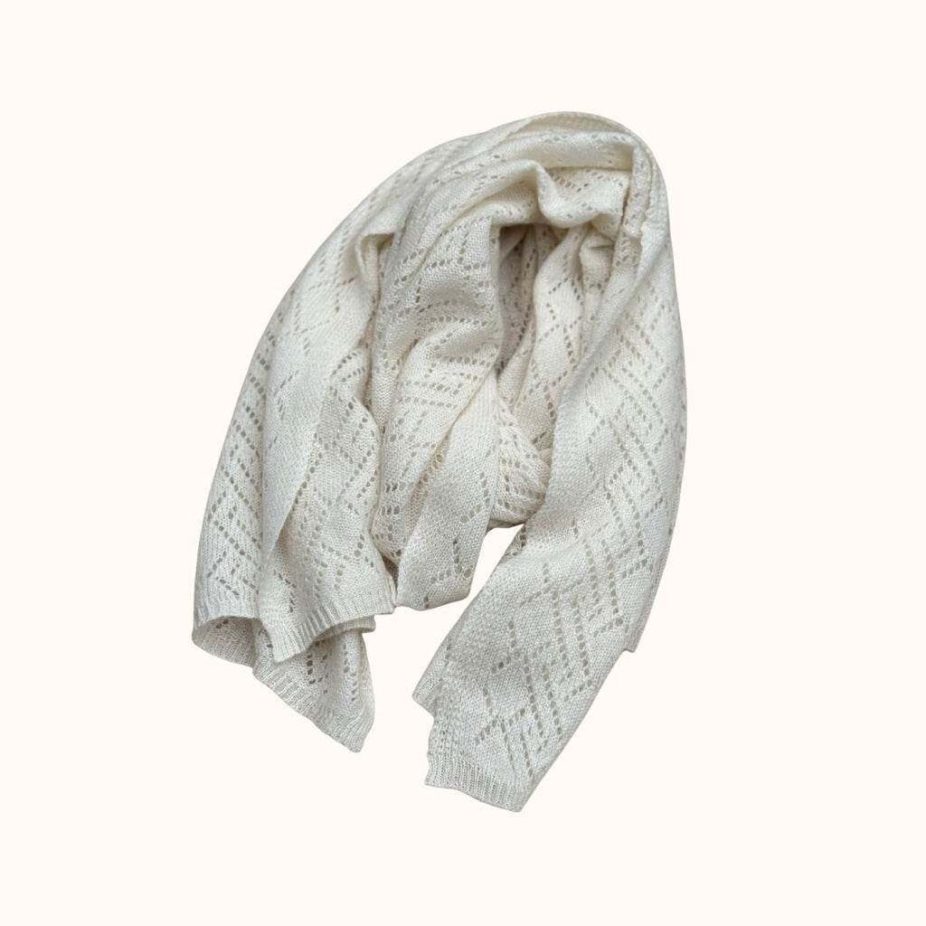 Cashmere Tuch wollweiß