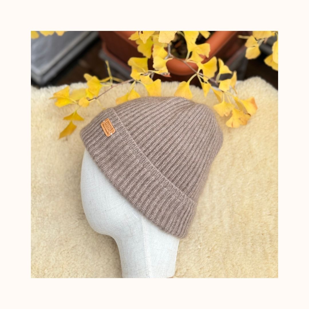 Cashmere Mütze cappuccino