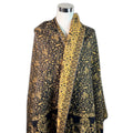 Tibetischer Schal  schwarz - beige