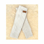 Cashmere Armstulpen - wollweiß