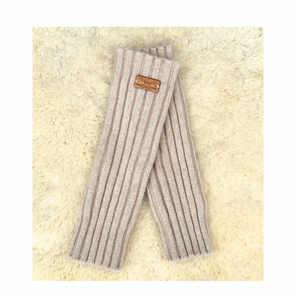 Cashmere Armstulpen - beige