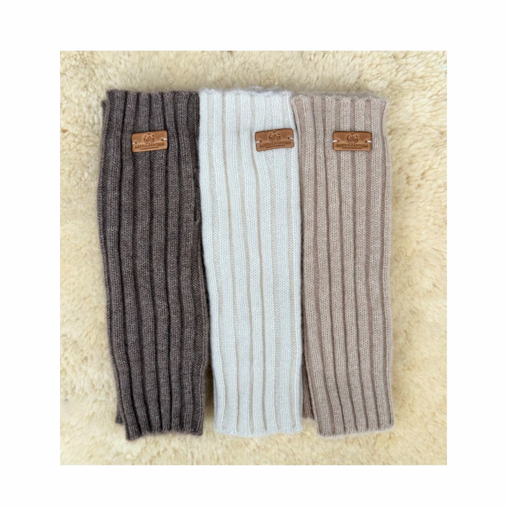 Cashmere Armstulpen - wollweiß