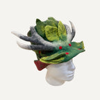 Handgemachte Filzhut Geweih