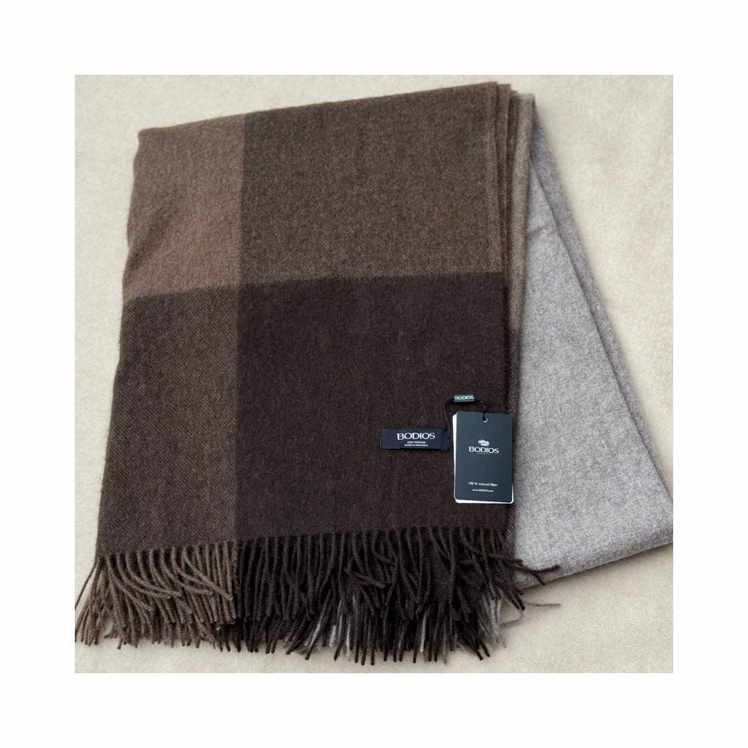 Yakwolle Decke fein und mehrfarbig