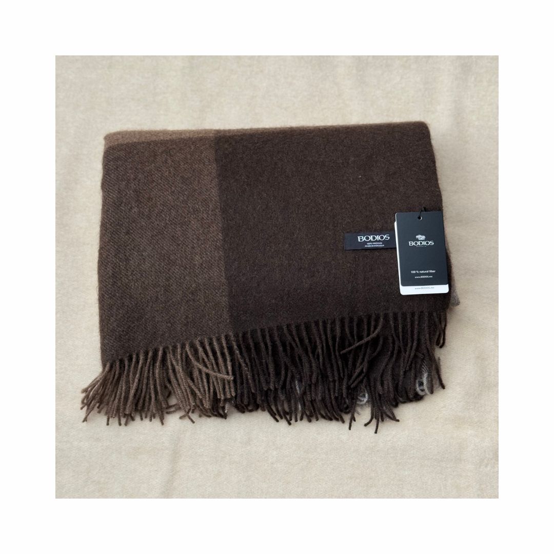 Yakwolle Decke fein und mehrfarbig