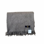 Yakwolle Decke fein und graumeliert