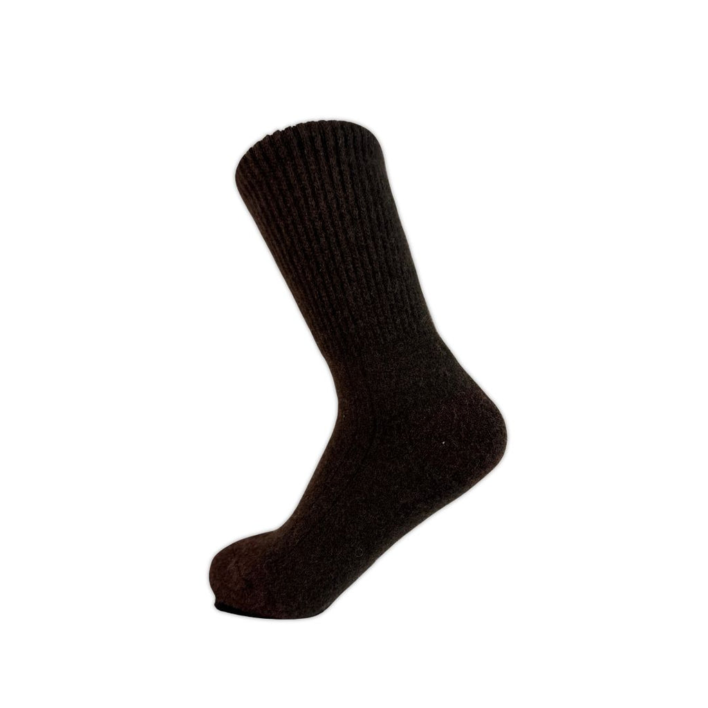 Yakwool sock - dark brown