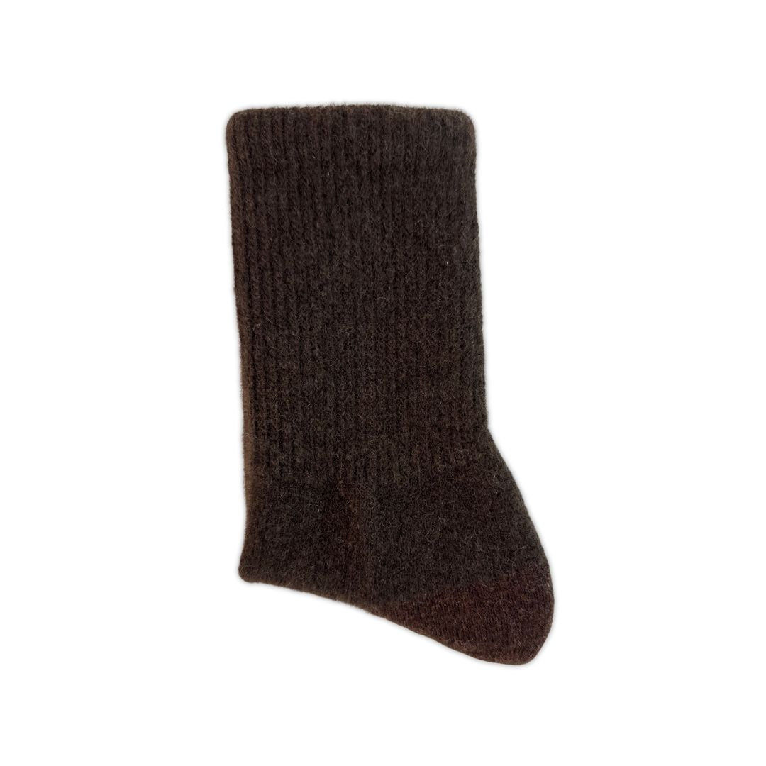 Yakwool sock - dark brown