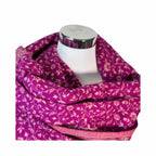 Tibetischer Schal beere-wollweiß