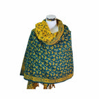 Tibetischer Schal grün-curry