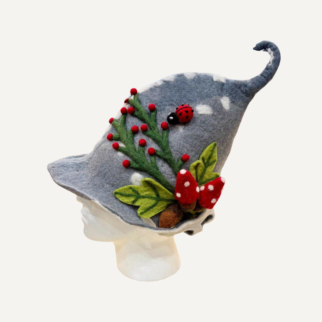 Handgemachte Filzhut  Grauner Waldhut