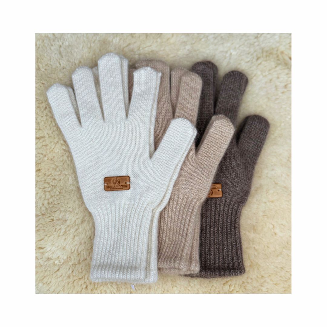 Cashmere Handschuhe wollweiß