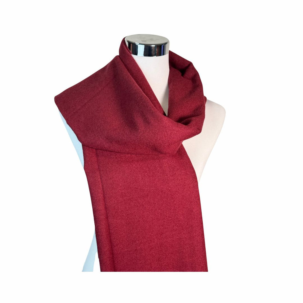 Wollschal weinrot