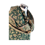 Tibetischer Schal grün - beige