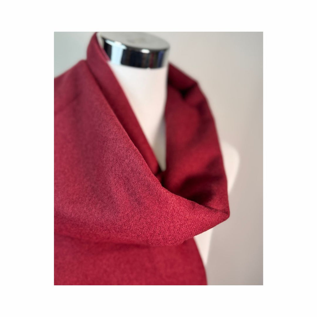 Wollschal weinrot