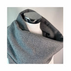Wollschal dunkelgrau