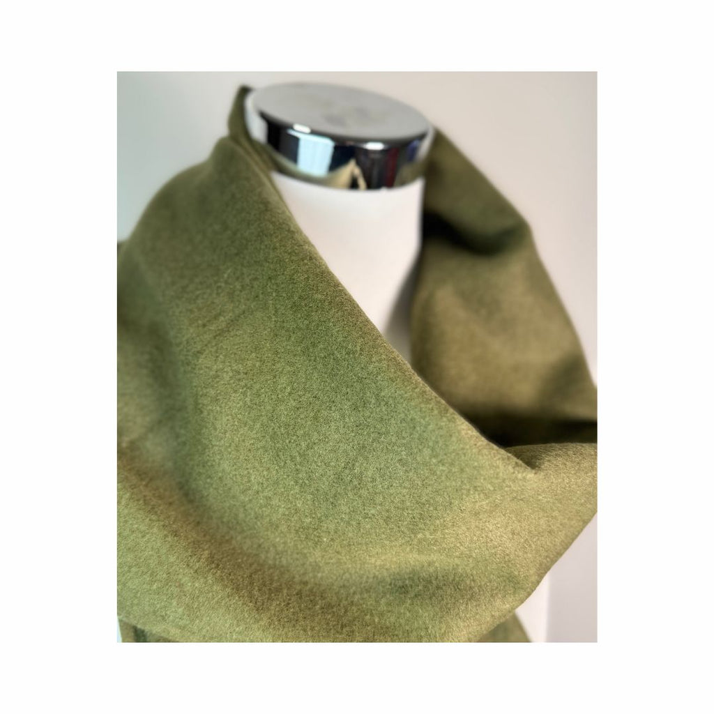 Wollschal grün