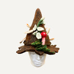 Handgemachte Filzhut  brauner Waldhut