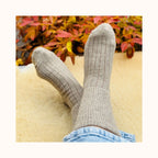 Wollsocken - Beige