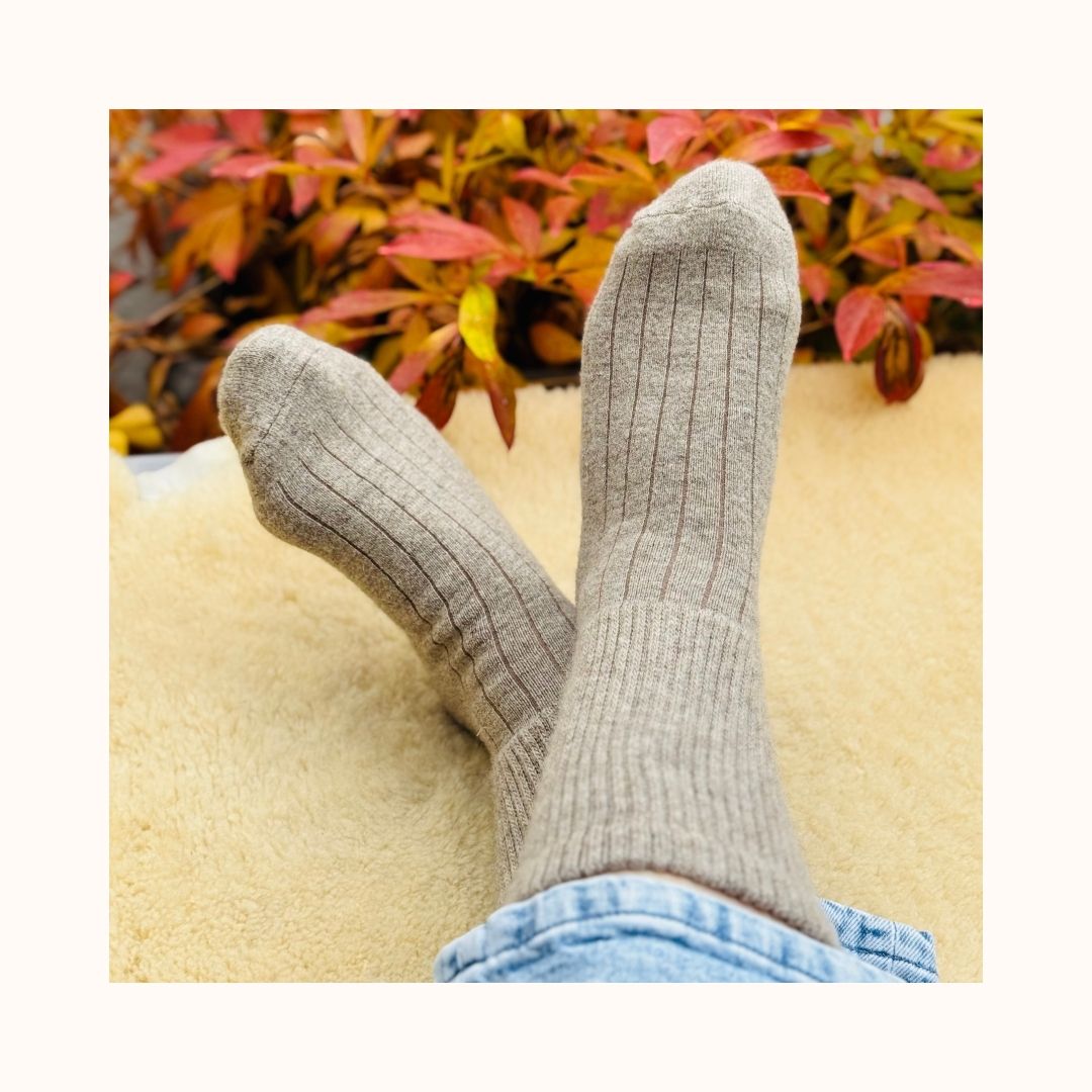 Wollsocken - Beige