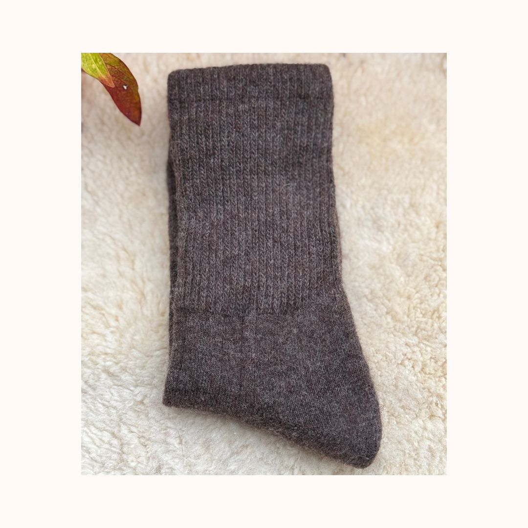 Wollsocken - Braun