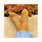 Wollsocken - Senfgelb