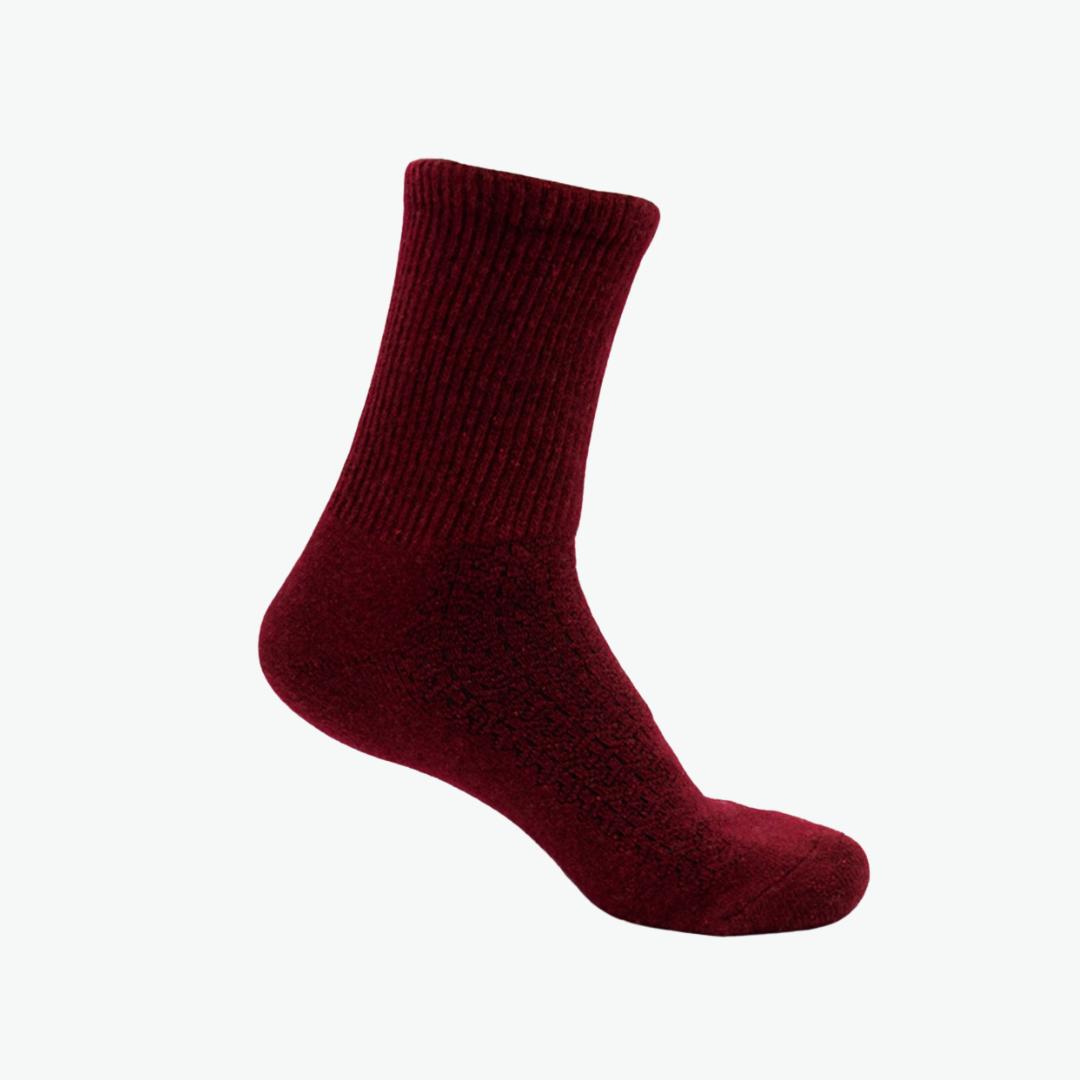 Wollsocken - Weinrot