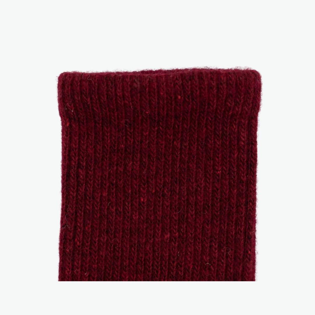Wollsocken - Weinrot