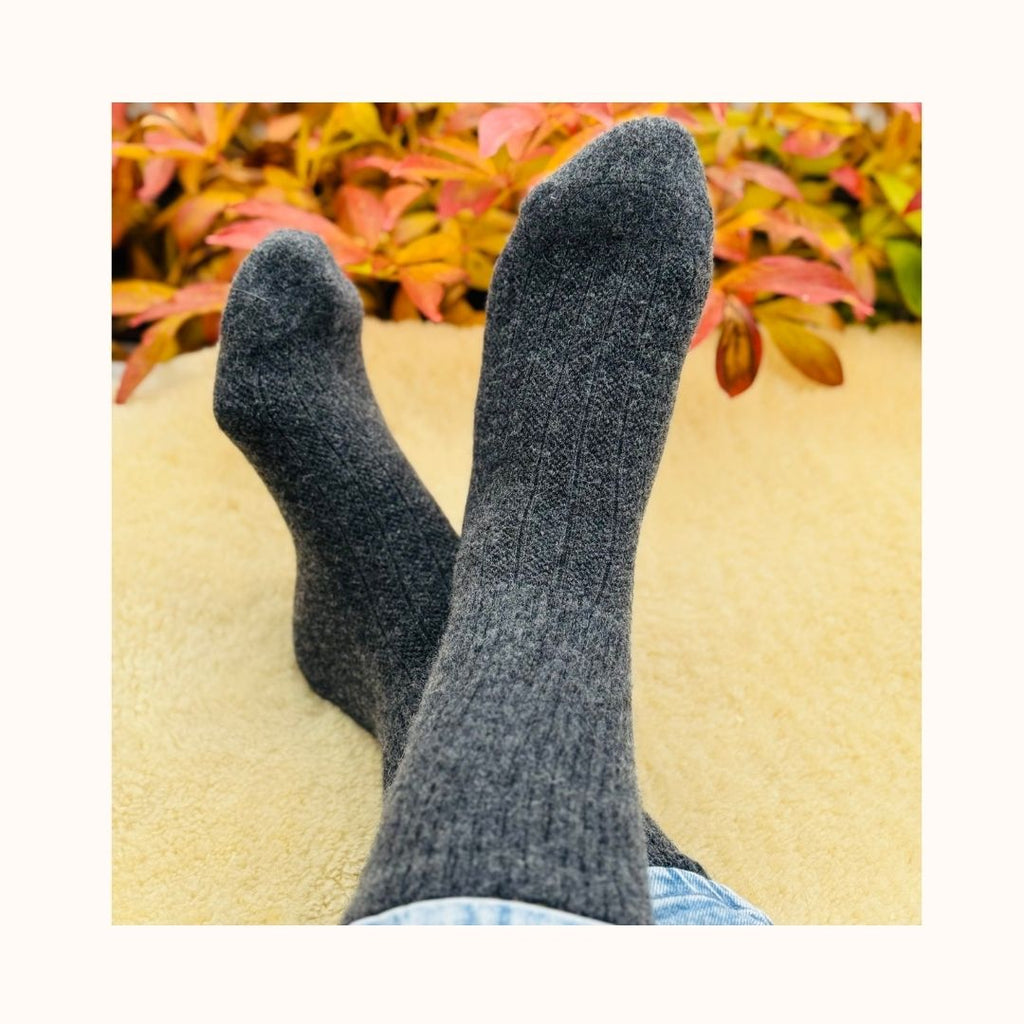 Wollsocken - anthrazith