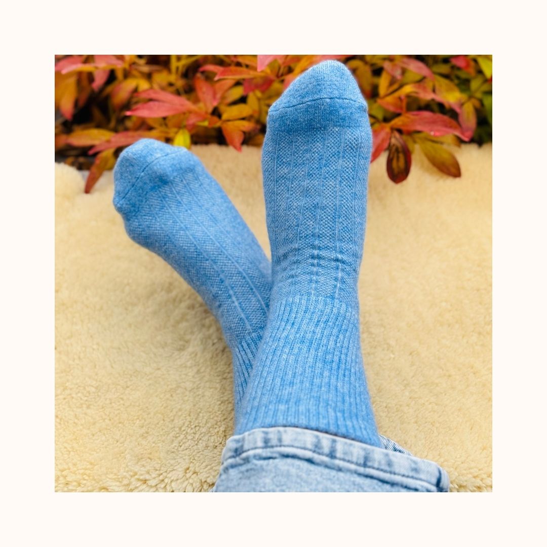 Wollsocken - Himmelblau
